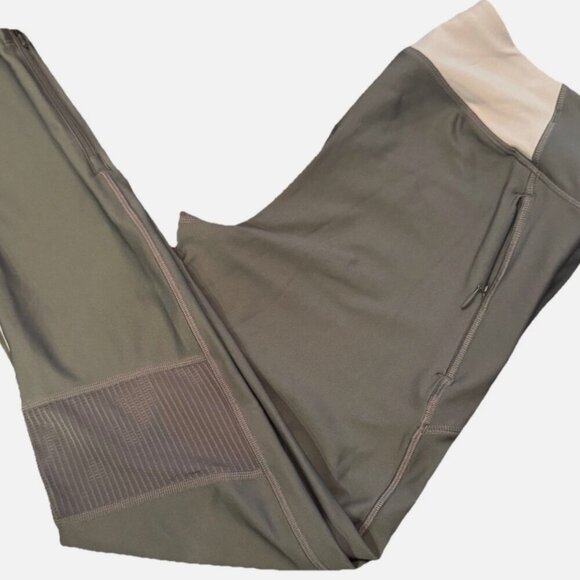 Under Armour Heat Gear Compression Leggings Womens Ankle Gray White Zip XL NWT - Picture 13 of 16